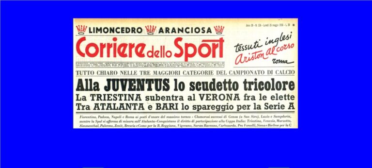 Il Corriere dello Sport del 1958