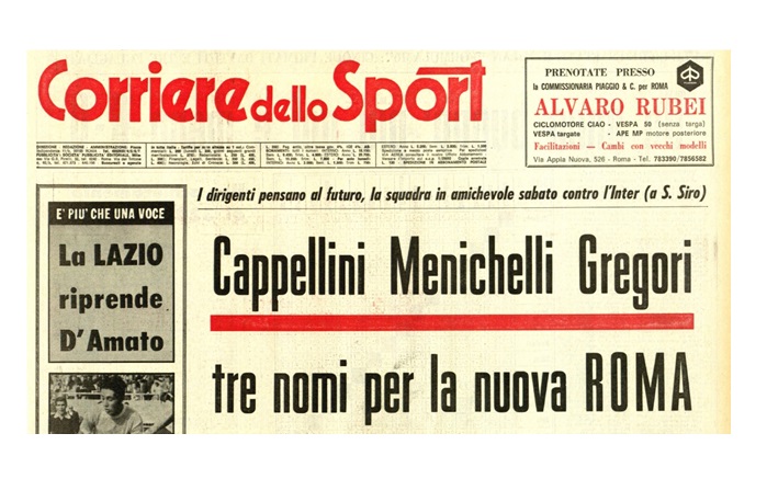 Il Corriere dello Sport del 1968