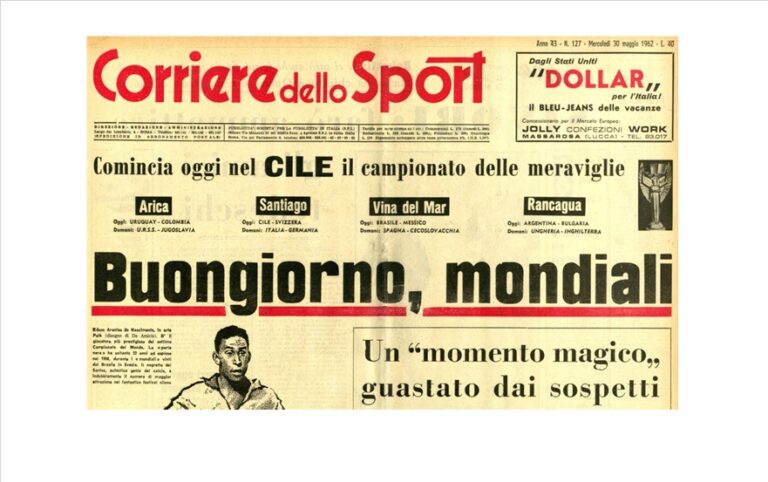 Il Corriere dello Sport del 1962