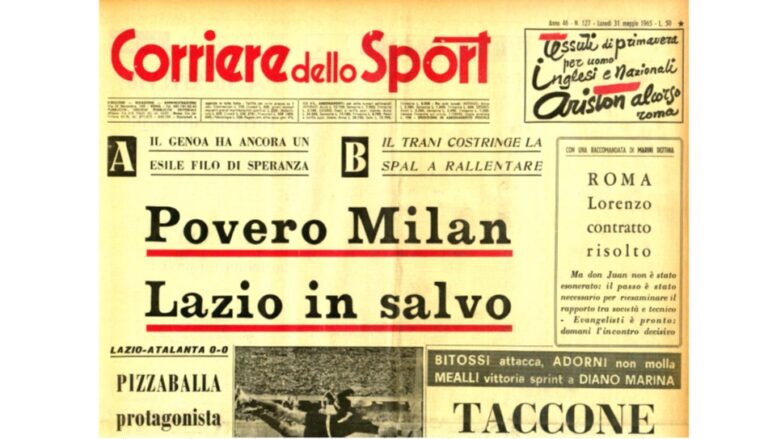 Il Corriere dello Sport del 1965